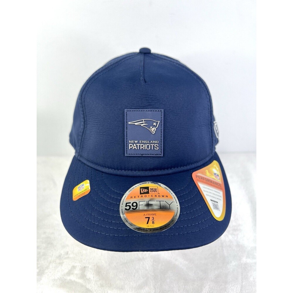 New England Patriots Hat Cap New Era 59FIFTY Fitted Retro Crown Size 7 3/8 New